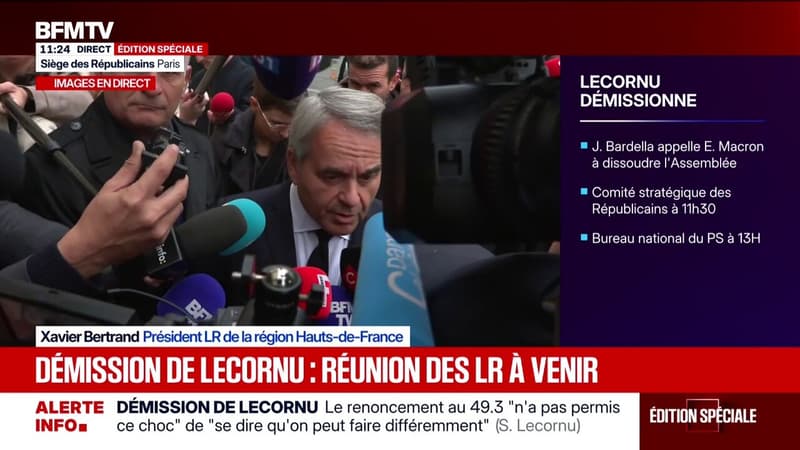 "La politique internationale, c'est important, mais la conduite des affaires du pays, c'est encore plus important": Xavier Bertrand (LR) interpelle Emmanuel Macron