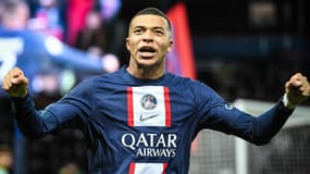 Kylian Mbappé au Parc avec le PSG, le 28 décembre 2022