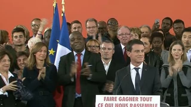 Manuel Valls à Evry, lundi 5 décembre 2016.