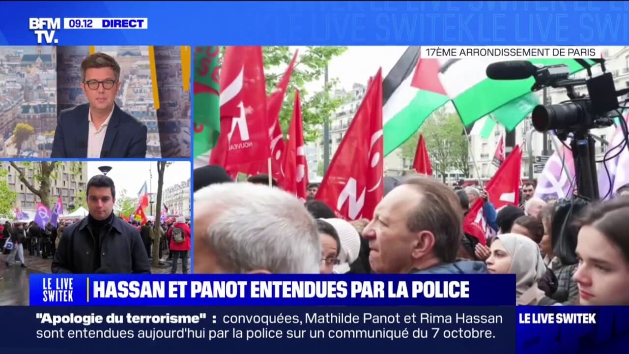 Paris: Un Rassemblement De Soutien à Rima Hassan Et Mathilde Panot ...