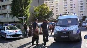 La police dans les quartiers Nord de Marseille en juillet 2012.