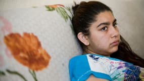 Leonarda, en mai 2014, à Mitrovica, au Kosovo.