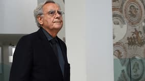 Bernard Pivot au musée du Bardo à Tunis, pour y dévoiler la liste des quatre finalistes en lice pour le Goncourt.