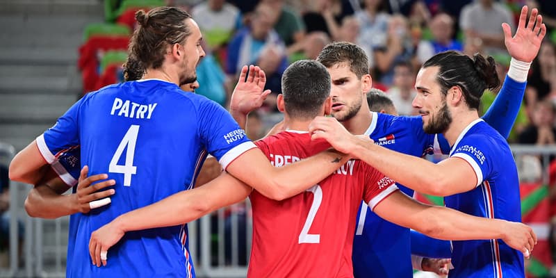 L'équipe de France masculine de volley, à Ljubljana (Slovénie) le 26 août 2022