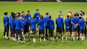 Les joueurs du Barça à l'entraînement le 7 janvier 2025