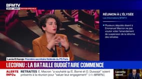 Budget 2026: "Nous aurons un certain nombre d'exigences"; annonce Lamia El Aaraje, première secrétaire fédérale du PS Paris