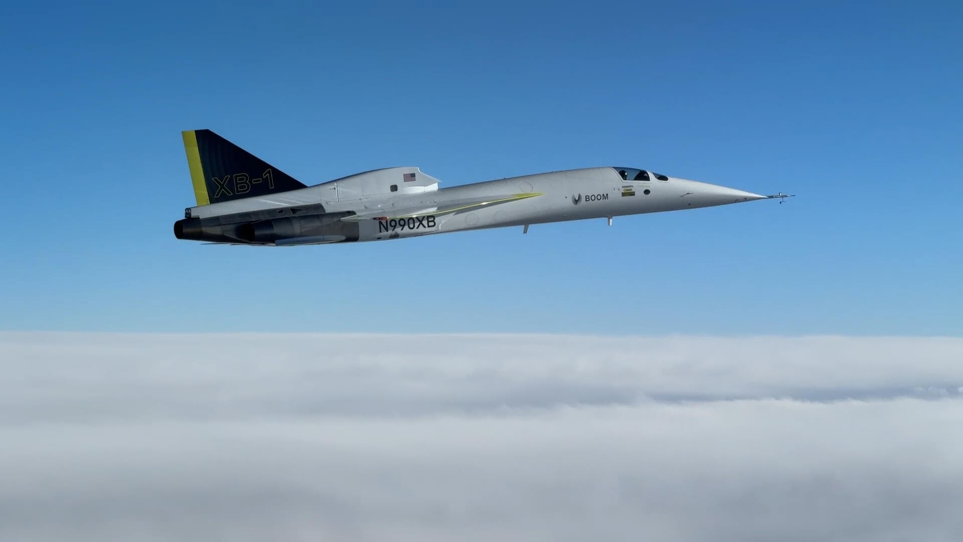 Le démonstrateur XB-1 de Boom Supersonic