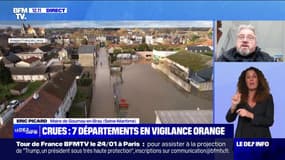 Éric Picard (maire de Gournay-en-Bray, en Seine-Maritime), sur les inondations: "La décrue s'est opérée durant la nuit"