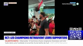 RCT: les joueurs ont retrouvé leurs supporters après la victoire en Challenge Cup