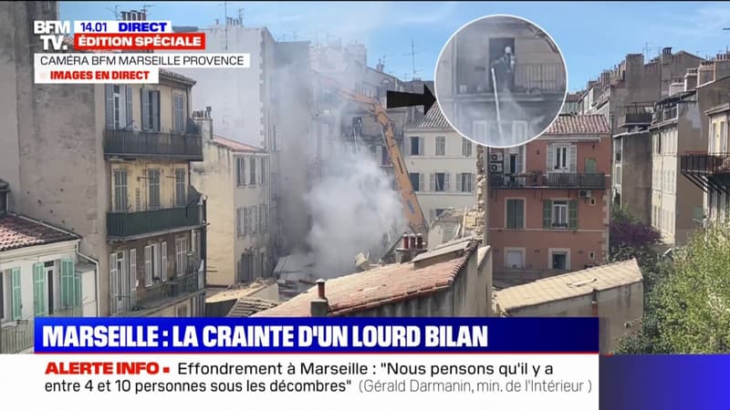 Effondrement à Marseille: comment les pompiers tentent de maîtriser l'incendie sous les décombres
