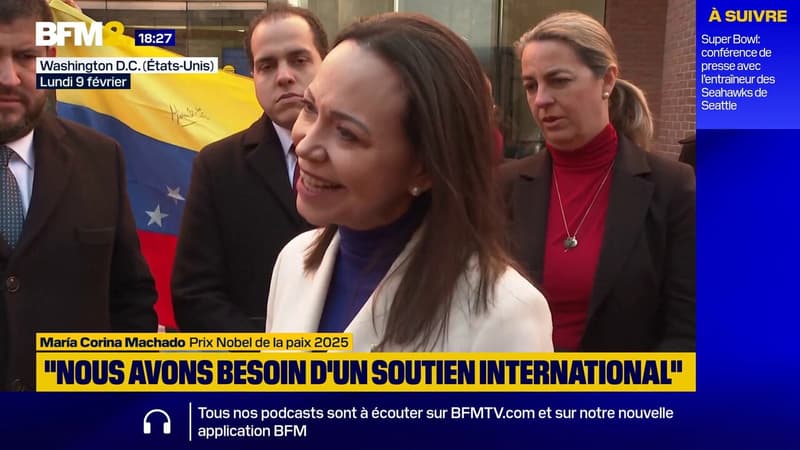 Venezuela: "Nous croyons que nous sommes au seuil de la liberté", déclare María Corina Machado