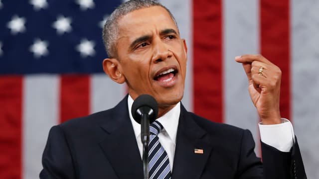 Barack Obama devant le congrès le 12 janvier 2016