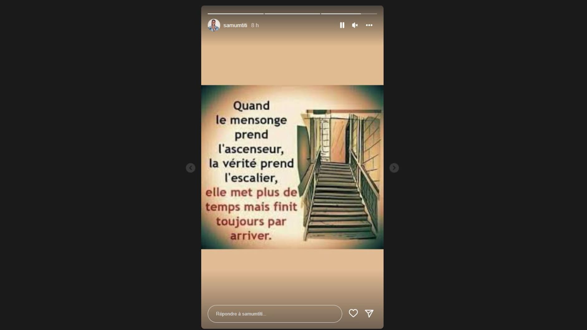 Le message de Samuel Umtiti sur Instagram Le message de Samuel Umtiti sur Instagram
