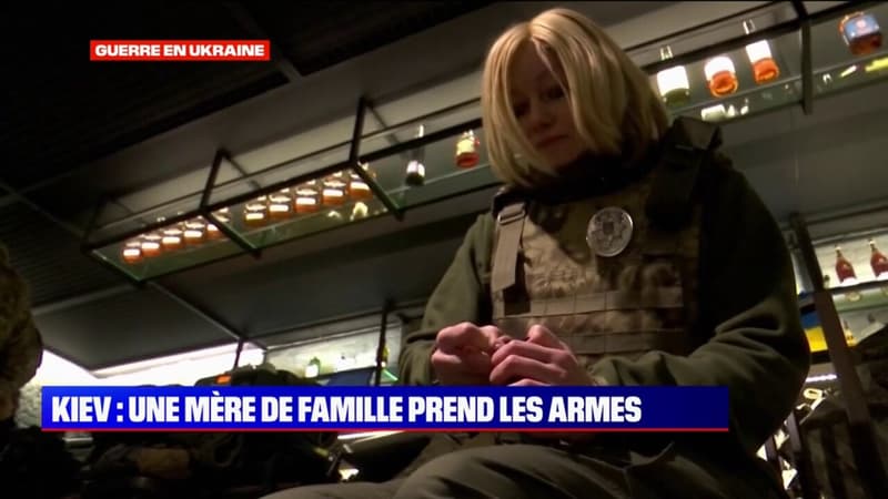 Guerre en Ukraine: cette mère de famille a décidé de prendre les armes à Kiev