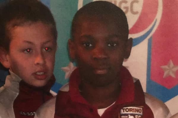 Moise Kean lorsqu'il jouait pour le Torino dans son enfance