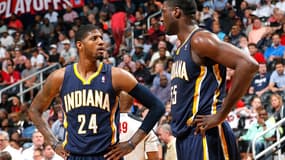 Paul George et Roy Hibbert
