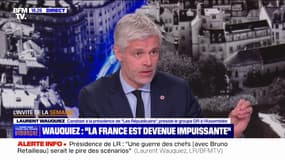 Laurent Wauquiez (LR) au sujet de la situation politique en France: "Les discours sont forts, les actes sont faibles"