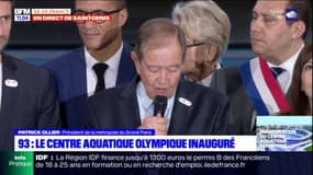 JO 2024: le centre aquatique de Saint-Denis est une "réussite" félicite Patrick Ollier