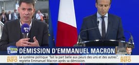 Démission d'Emmanuel Macron: "Il va jusqu'au bout de sa logique", Olivier Faure