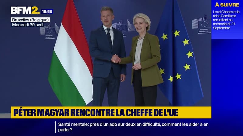 Le futur dirigeant hongrois, Peter Magyar, rencontre Ursula von der Leyen à Bruxelles
