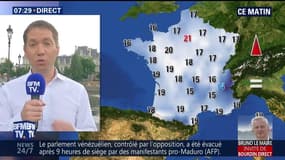 La météo pour ce jeudi 6 juillet 2017