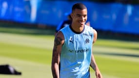 Mason Greenwood à l'entraînement lors de la préparation de l'OM, 16 juillet 2025