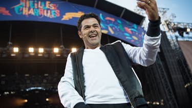 L'humoriste Jamel Debbouze au festival des Vieilles Charrues, jeudi 18 juillet 2019.