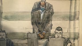 Le jihadiste Peter Cherif lors de son procès devant la cour d'assises spéciale de Paris, le 16 septembre 2024