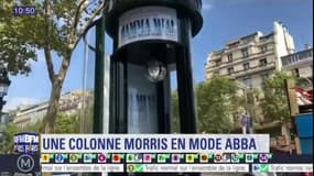 Mamma Mia 2 débarque dans une colonne Morris installée sur les Champs-Elysées pour vous faire chanter