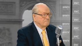 Jean-Marie Le Pen, ce mercredi, sur RMC et BFMTV.