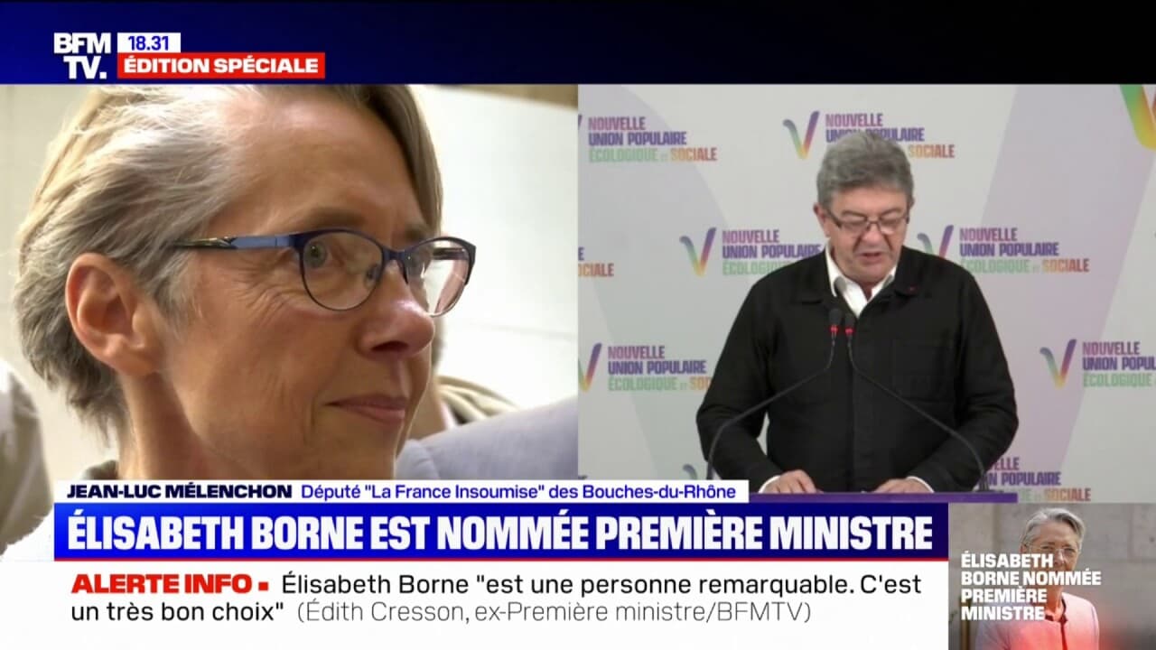 Élisabeth Borne Première ministre: pour Jean-Luc Mélenchon, 