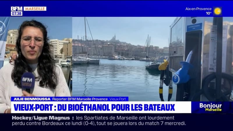 Marseille: une pompe de biotéthanol installée sur le Vieux-Port, une première en France