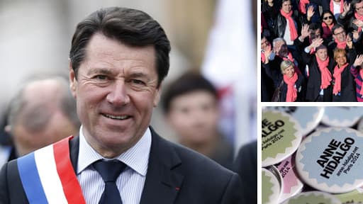 Christian Estrosi et les pin's d'Anne Hidalgo
