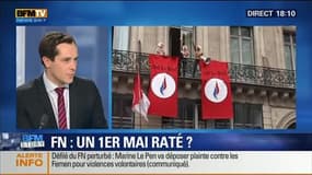 Défilé du FN: trois militantes Femen perturbent le discours de Marine Le Pen