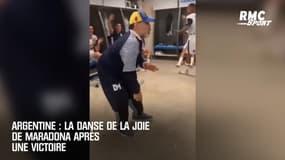Argentine : La danse de la joie de Maradona après une victoire