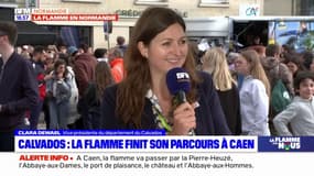 La flamme chez nous: la vice-présidente du département du Calvados salue "une très belle fête"