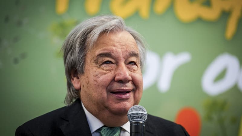 Antonio Guterres le 6 décembre 2022, lors d'une cérémonie à Montréal à la veille de la COP15 