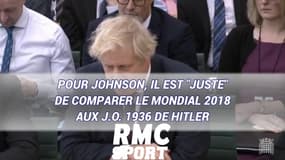 Pour Boris Johnson, il est "juste" de comparer le Mondial 2018 aux J.O. 1936 de Hitler
