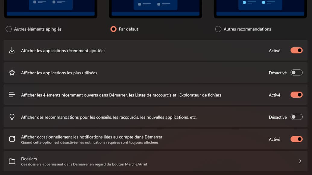 Désactiver les pubs sur Windows 11