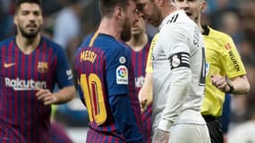 Lionel Messi (Barça) et Sergio Ramos (Real Madrid)