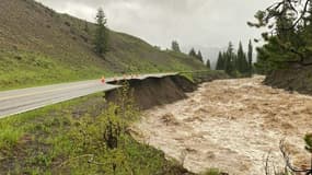 Inondation au parc de Yellowstone, le 14 juin 2022