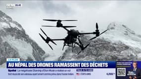 Au Népal, des drones ramassent des déchets