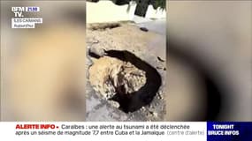 Les premières images des dégâts provoqués par le séisme de magnitude 7,7 dans les Caraïbes