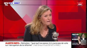 Retraites: les amendements de rétablissement de l'article 1 "seront déclarés irrecevables", affirme Yaël Braun-Pivet