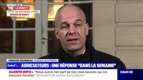 Arnaud Rousseau (président de la FNSEA): "Aussi longtemps qu'il n'y aura pas de décisions concrètes, il n'y aura pas de levées des actions menées sur le terrain"