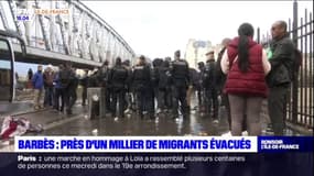Paris: un campement démantelé à la Chapelle, près d'un millier de personnes mises à l'abri