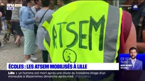 À Lille, des Atsem mobilisés ce lundi matin pour une revalorisation salariale