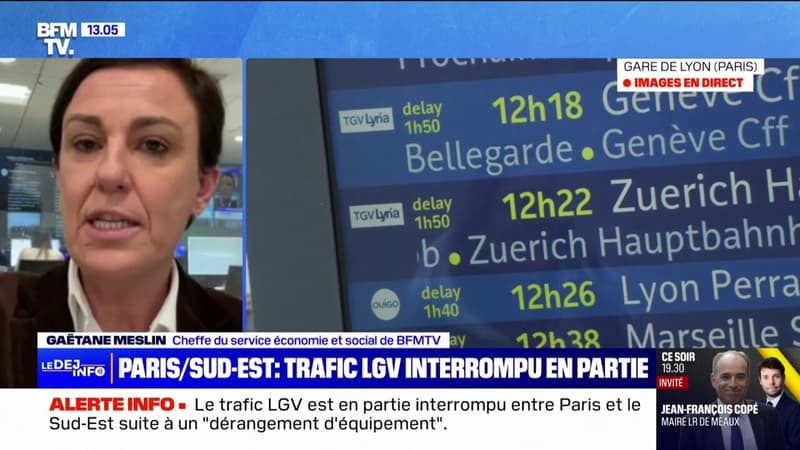 SNCF: la circulation des trains vers le Sud-Est partiellement interrompue en gare de Lyon à Paris