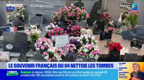 Alpes-de-Haute-Provence: l'association du Souvenir français nettoie les tombes des soldats