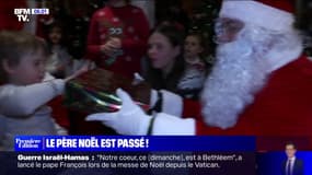 Le Père-Noël a commencé sa tournée de distribution des cadeaux par Lyon! 